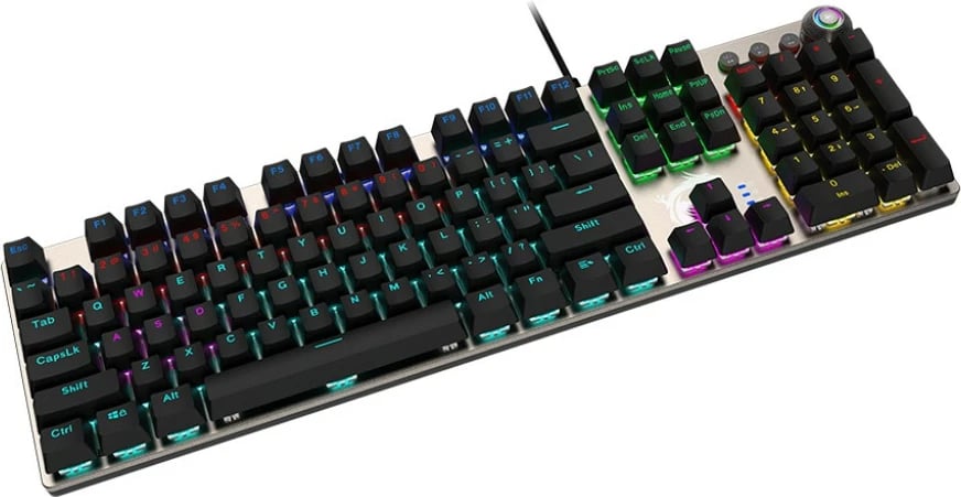 Tastierë gaming MSI FORGE GK-310 RED, mekanike, RGB, full-size, e zezë