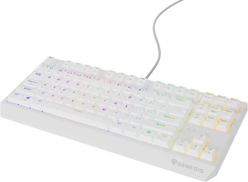 Tastierë mekanike Genesis Thor 230, TKL, RGB Outemu Brown, e bardhë