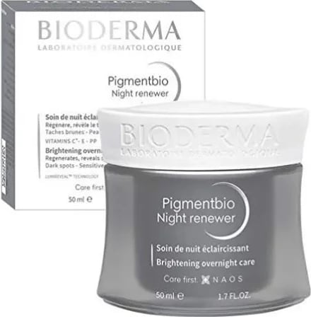 Krem nate për fytyrë BIODERMA Pigmentbio Night Renewer 50ml unisex