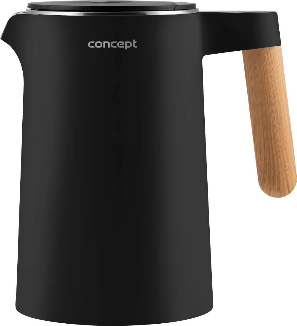 Ibrik elektrik Concept RK3301, 1.5L, rregullim temperature, Cool Touch, i zi