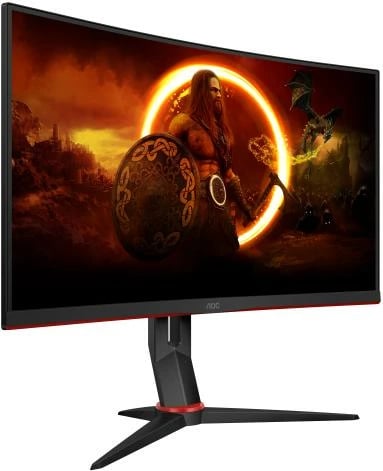 monitor i lakuar gaming, AOC C27G2Z3/BK, 27" Full HD, deri 280Hz, Fast VA, Adaptive Sync, i zi