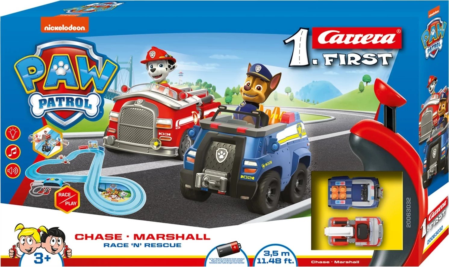 Set lodrash Carrera RC Paw Patrol Race N Rescue, Blu