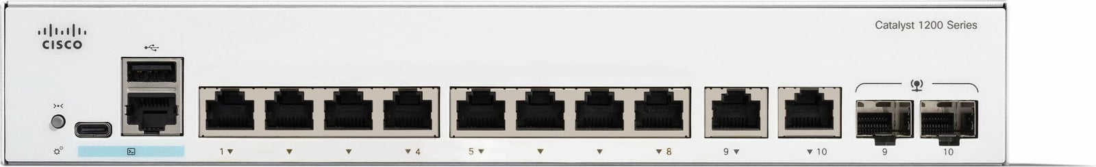Switch Cisco Catalyst 1200-8T-E-2G, 8 porta GE, Managed, Rack 1U