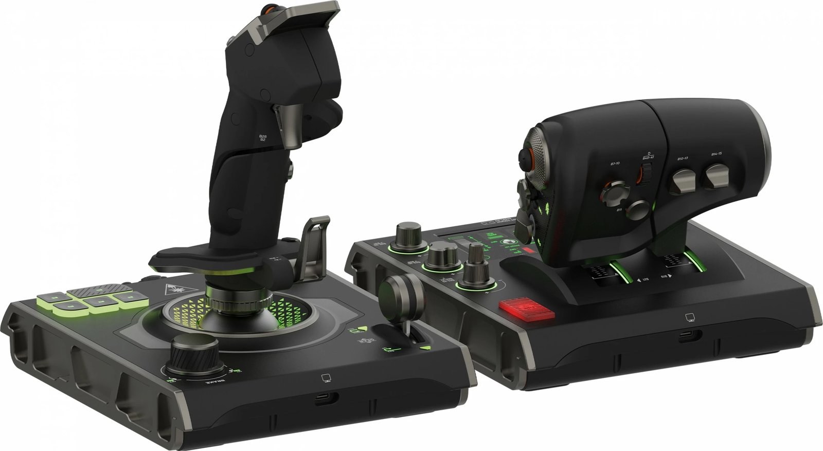 Joystick Turtle Beach VelocityOne Flightstick, PC, me ekran OLED, me kabllo, i zi