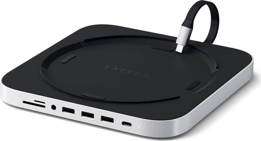 Stacion dokimi për Mac Mini Satechi, e zezë/hiri