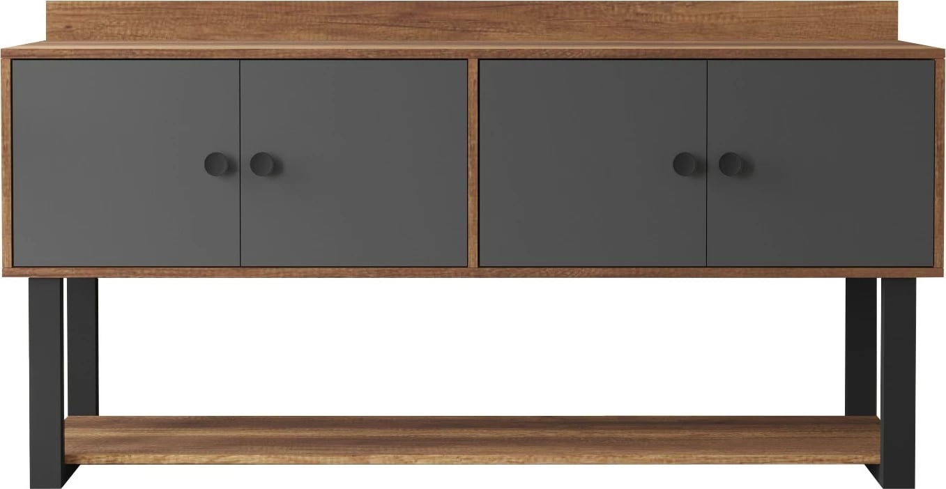 Konsol Skye Decor, Mn04-Ba, ngjyrë arre dhe antracit