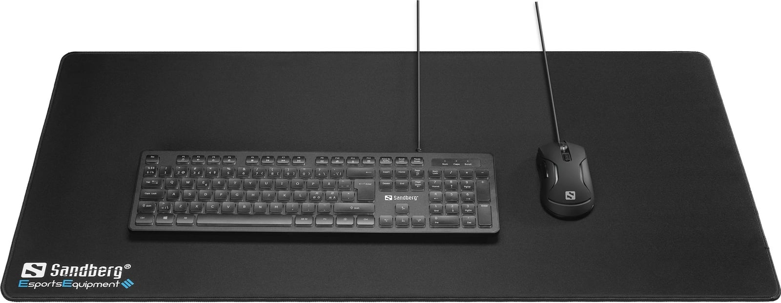 Mauspad Sandberg Gamer Desk Pad XXXL, Monokromatik, Zi