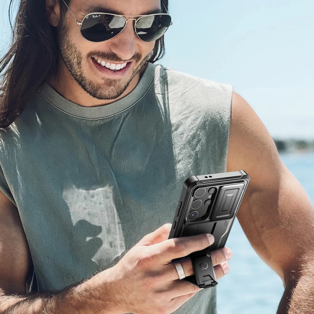 Mbështjellës Tech-Protect Kevlar Cam+ për Samsung Galaxy S24 Ultra, i zi