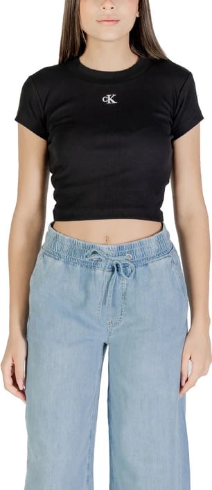 Maicë Calvin Klein Jeans femra e zezë