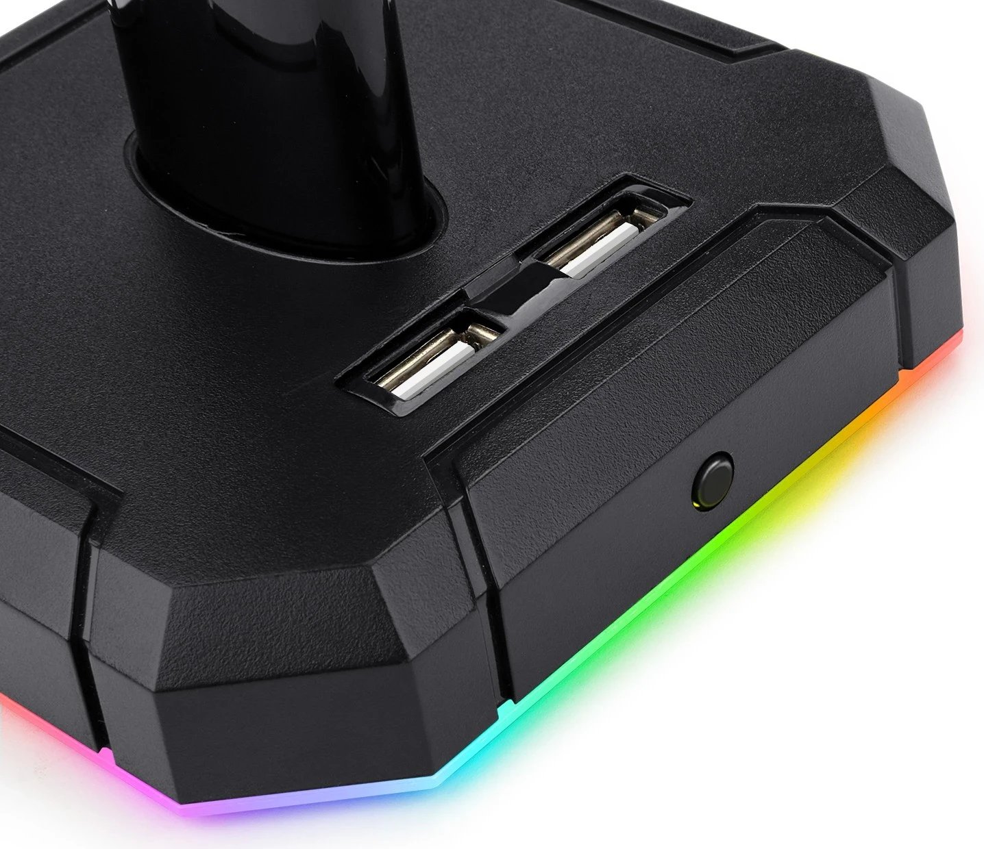Mbajtëse Kufjesh Redragon Scepter Pro HA300, me dritë RGB dhe portat USB