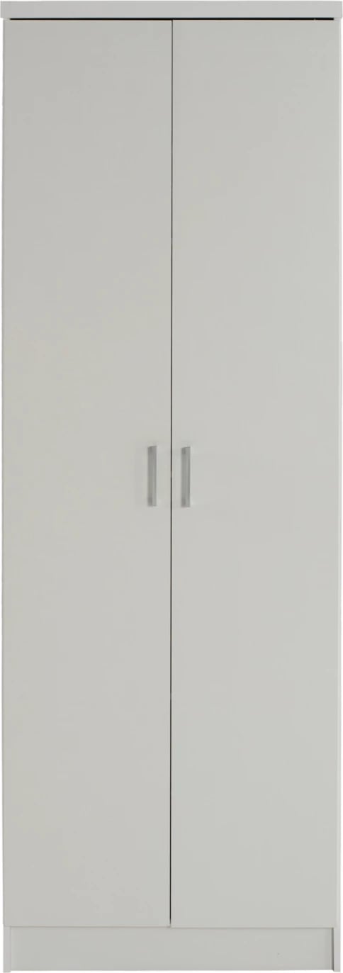 Dollap BAILEY FH337.05 2-dyer 3 rafte melamine, ngjyrë e bardhë, 60x43x181 cm