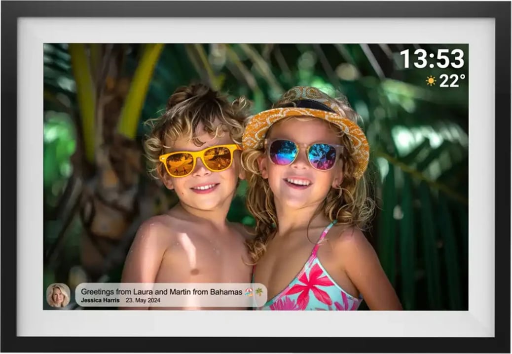 Kornizë digjitale Denver Frameo PFF-1016, 10.1", 16 GB, Ekran me prekje, e zezë Kornizë digjitale Denver Frameo PFF-1016, 10.1", 16 GB, Ekran me prekje, e zezë