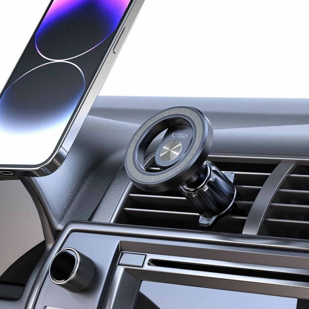 Mbështjellës magnetik për makinë Tech-Protect N53 me MagSafe, i zi