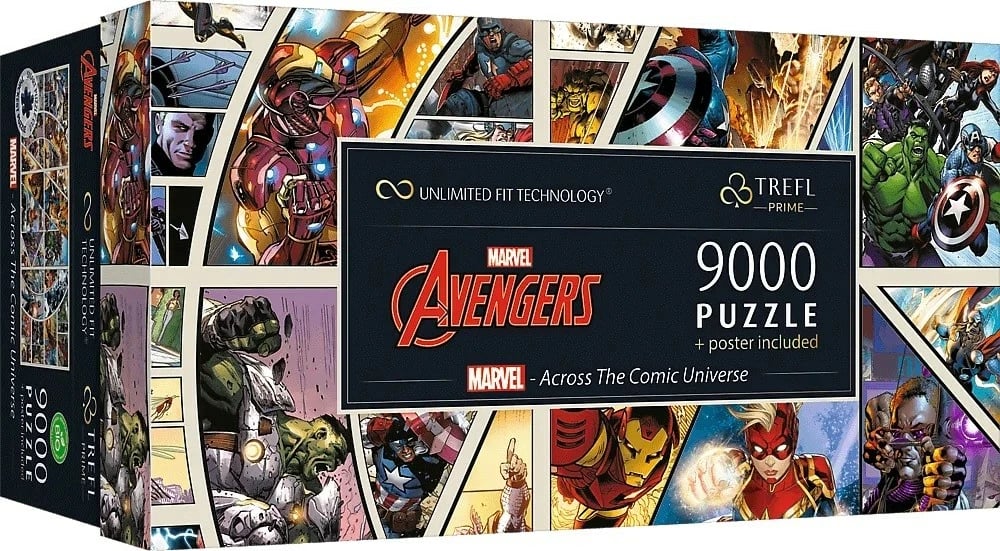Puzzle Trefl Avengers 81022, 9000 pjesë, Marvel, me poster