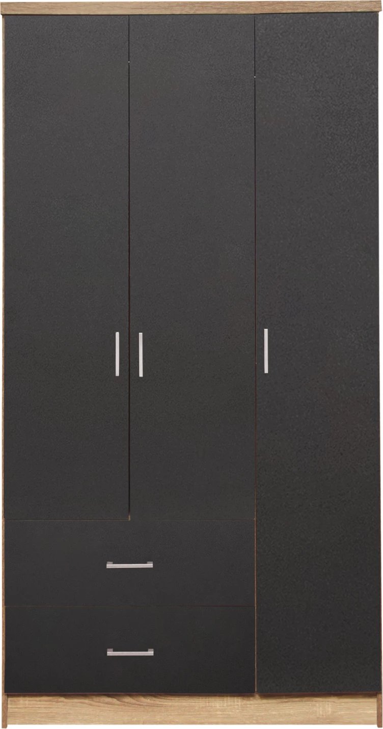 Dollap 3 dyer me 2 sirtarë FH340.04 Sonama 89.2x42x181cm