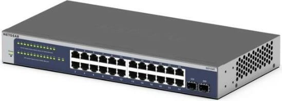 Switch i mençur Netgear GS724T-600EUS, 24 porta Gigabit, rackmount