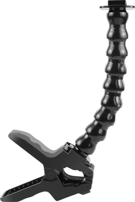 Mbajtëse e rregullueshme me kapëse Puluz PU740B për kamera sportive dhe telefona, e zezë