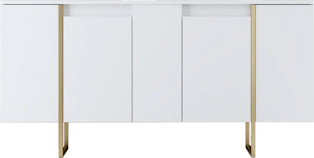 Set mobiljesh për dhomë dite, Skye Decor, ngjyrë e bardhë dhe ari, Luxe Set mobiljesh për dhomë dite, Skye Decor, ngjyrë e bardhë dhe ari, Luxe