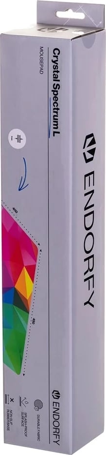 Mauspad ENDORFY Crystal Spectrum L, tekstil, shumëngjyrësh, i madh