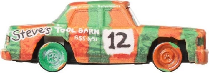 Veturë lodër metalike, Mattel Disney Pixar Cars 3 High Impact DXV29/JGP03, shkallë 1:55, jeshile/portokalli