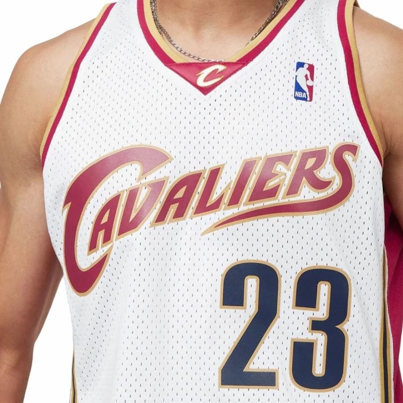 Fanellë për meshkuj Mitchell & Ness, e bardhë