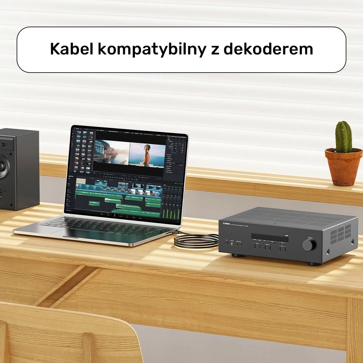 Kabëll Unitek USB-C në USB-B 2.0, 1m, i zi