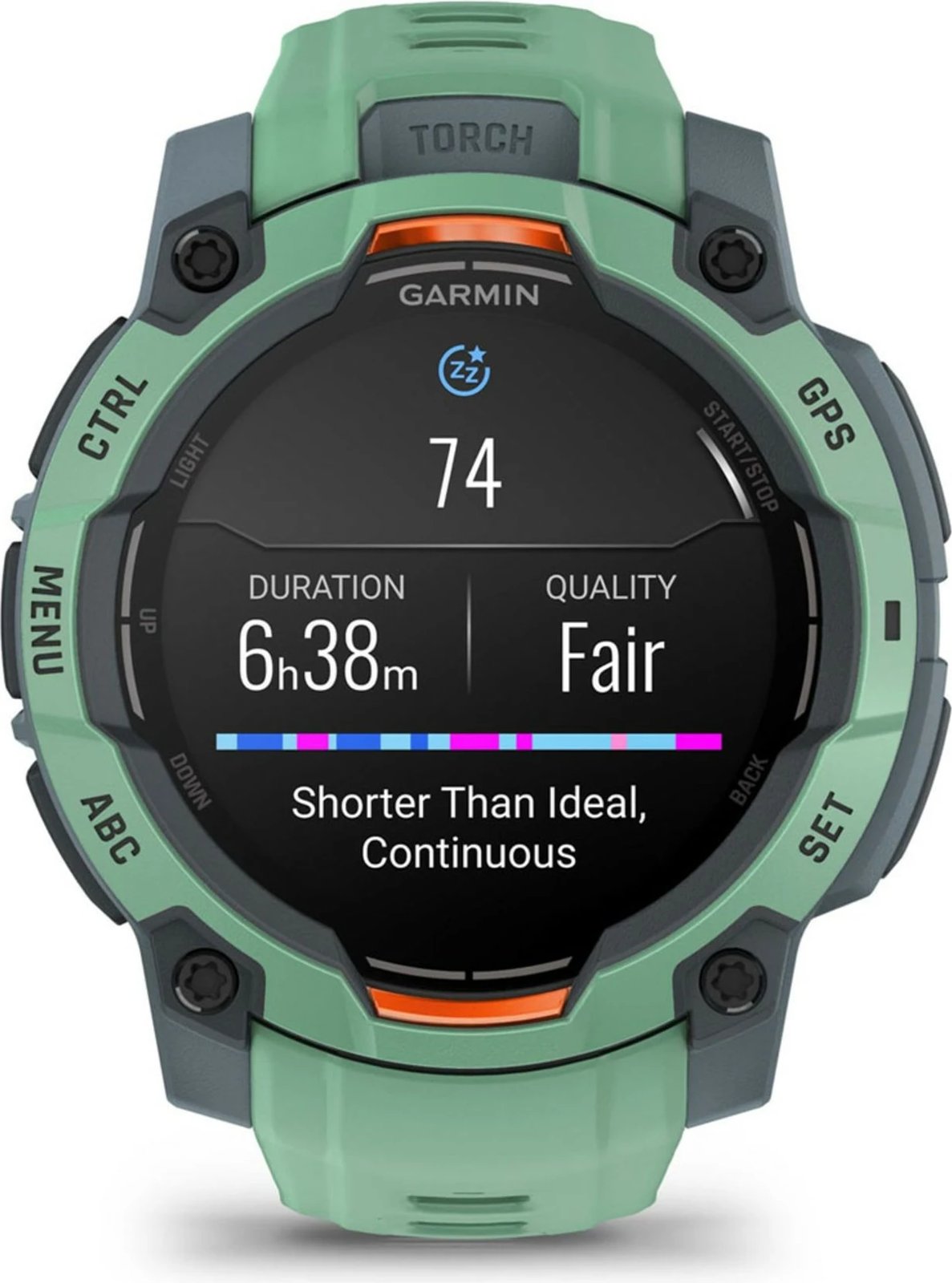 Smartwatch Garmin Instinct 3 AMOLED, 4GB, GPS, Ekran 1.2 inç, jeshile