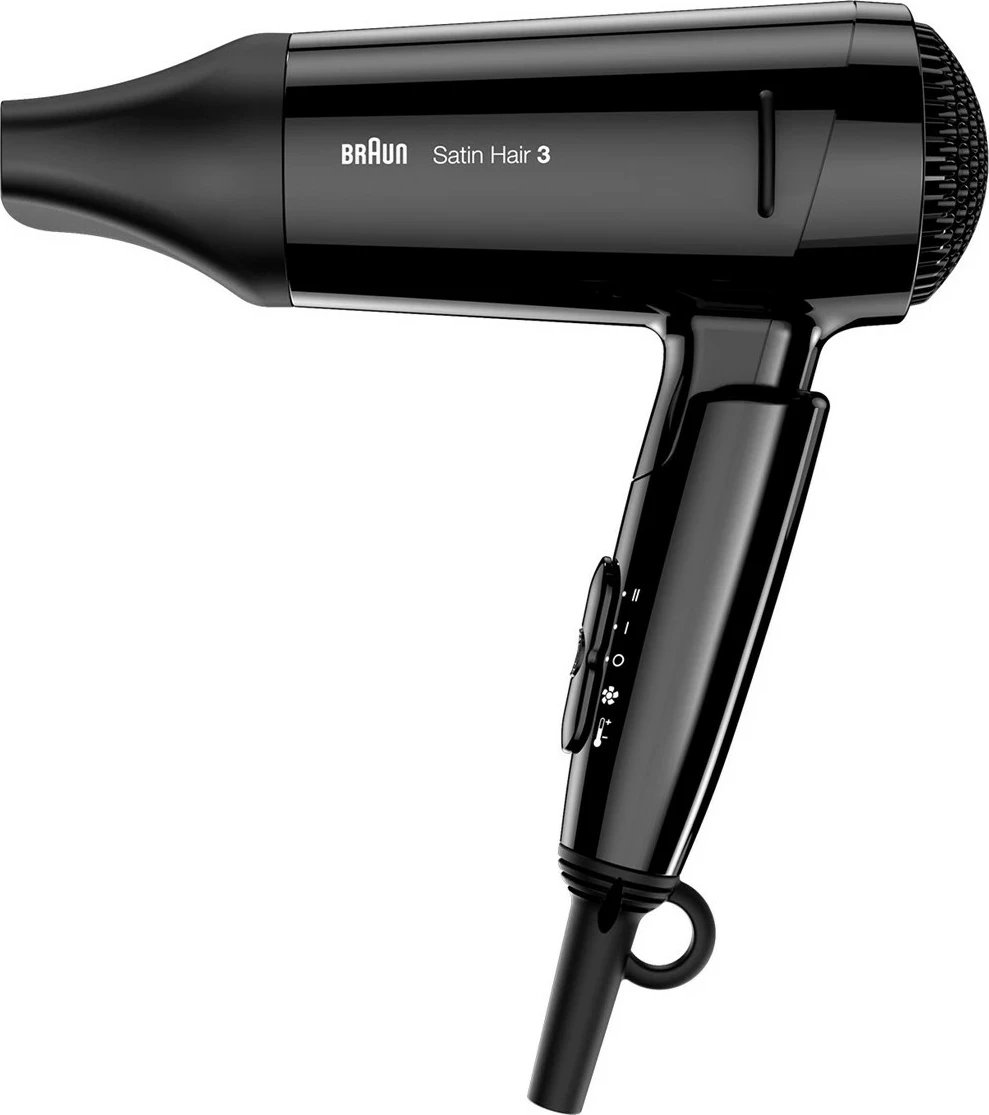 Tharëse flokësh Braun Satin Hair 3 HD350, 1600 W, e zezë