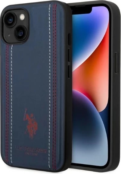 Mbështjellës U.S. Polo Assn. USHCP14SPFAV për iPhone 14 6.1", lëkurë sintetike, blu e errët