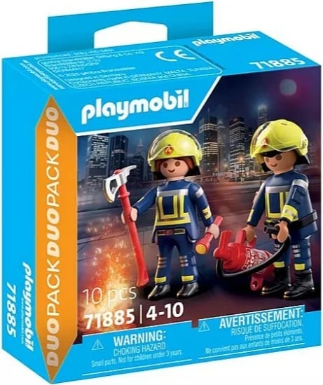set me figura, Playmobil, 71885 Fire Brigade, 10 pjesë, 4-10 vjeç, Duo Pack