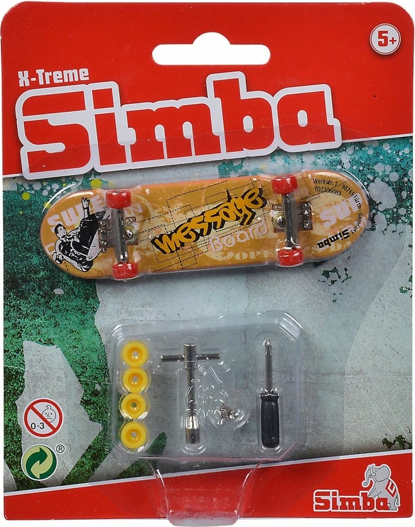 Fingerboard Simba X-Treme, 6 lloje të ndryshme, me aksesorë