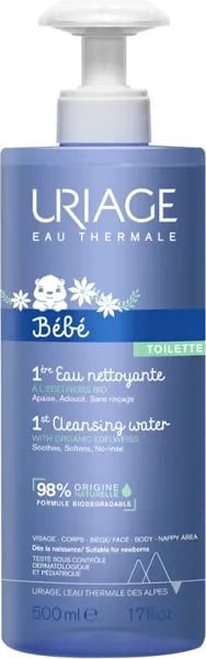 Ujë pastrues për fëmijë URIAGE First Cleansing Water 500ml