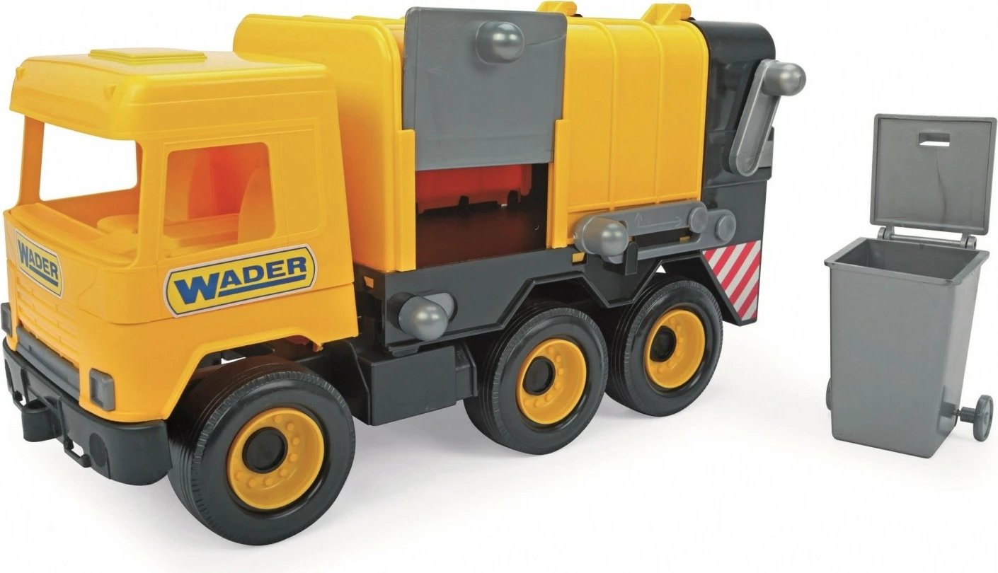 Kamion lodër Wader Middle Truck 42 cm, i verdhë/gri, për djem