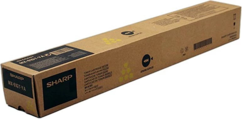 Toner Sharp MX61GTYA rendiment deri 24,000 faqe, i verdhë