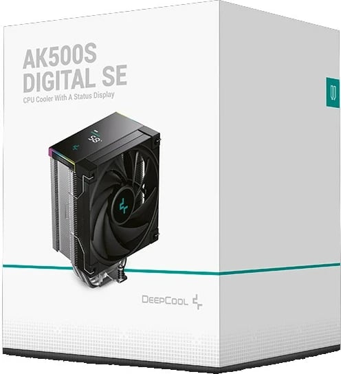 Kasë ftohëse DeepCool AK500S DIGITAL SE për procesor, 12 cm, LED multi, e zezë