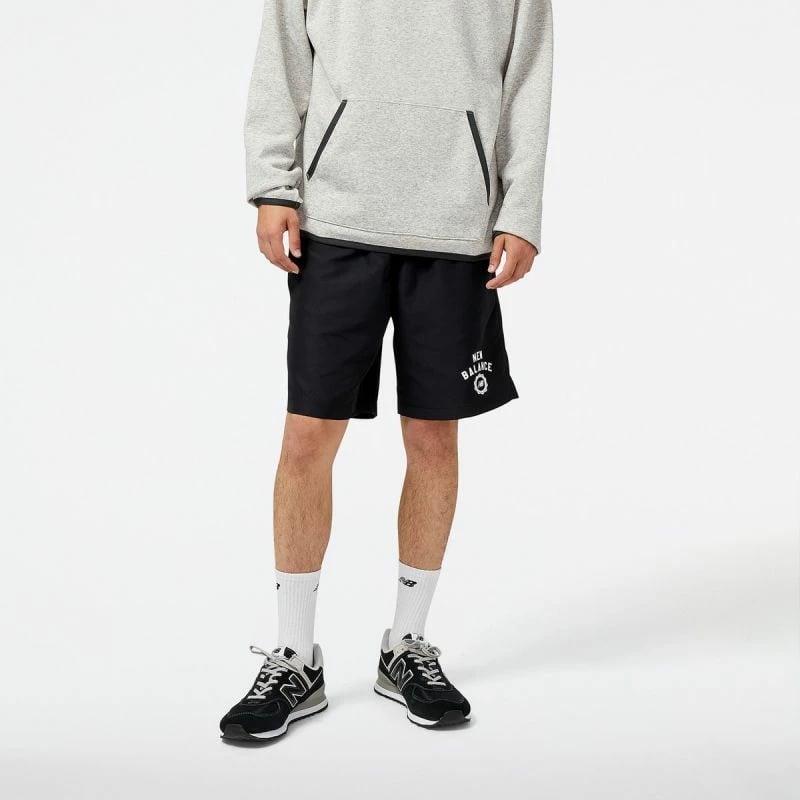 Shorce sportive për meshkuj New Balance, të zeza