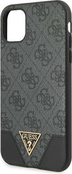 Mbështjellës Guess 4G Triangle Collection për iPhone 11/XR, 6.1", Gri
