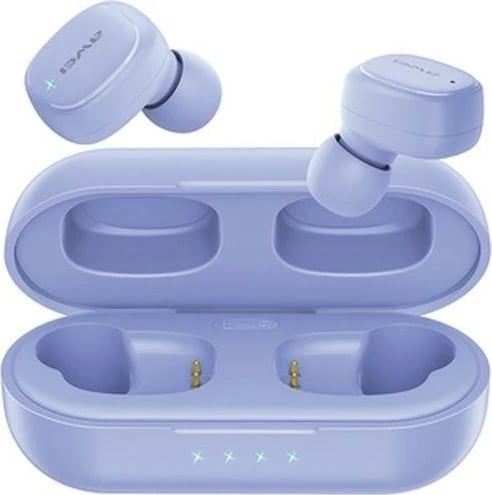 Kufje Bluetooth AWEI T13 Pro TWS me stacion karikimi, Violet