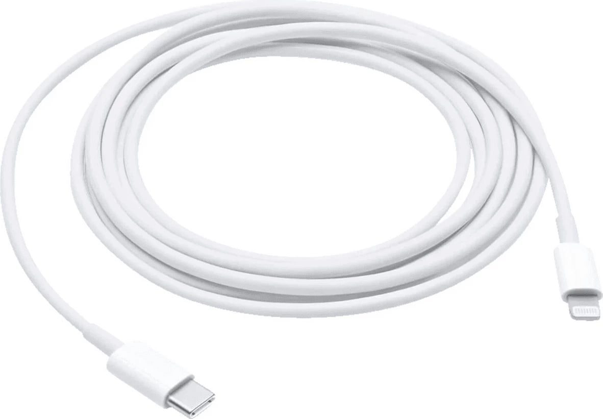 Kabllo karikimi dhe të dhënash, Apple, MQGH2ZM/A, USB-C në Lightning, e bardhë