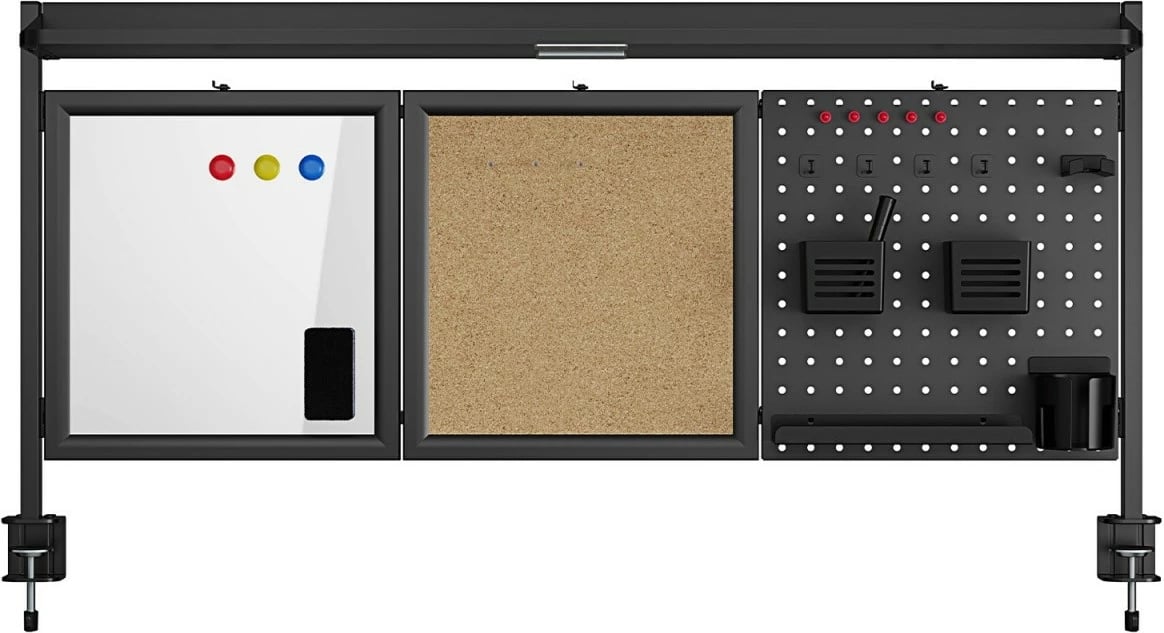 Ndarës tavoline Ergo Office ER-300B me organizator, çelik, i zi