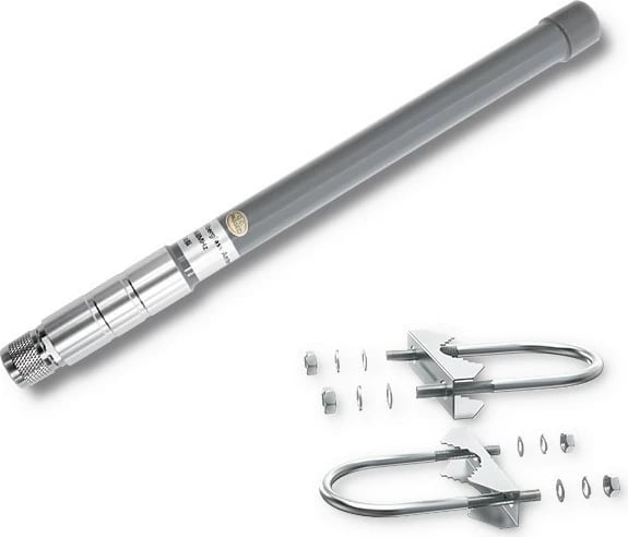 Antenë LoRa Qoltec 57023, 3dBi, jashtë, Gri, me set montimi