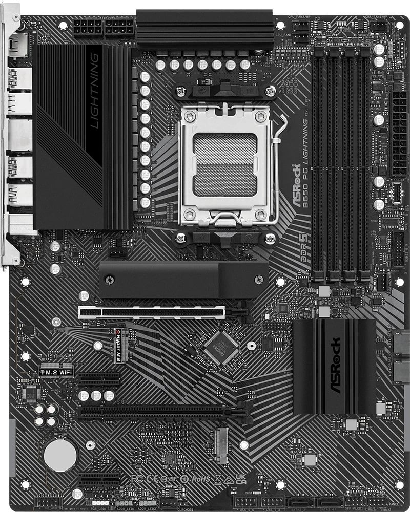 Pllakë amë Asrock B650, PG Lightning, AMD B650 Socket, AM5 ATX