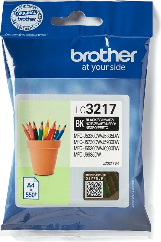 Kasetë Brother LC3217BK, 550 ml, Ngjyrë e zezë