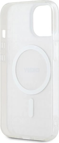 Mbështjellës DKNY IML Mono & Stripe MagSafe për iPhone 15 Plus / 14 Plus, Rozë
