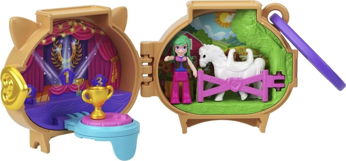 Set lodrash Polly Pocket Mattel GYV99/JCB20, figurina, plastikë, për fëmijë, shumëngjyrëshe