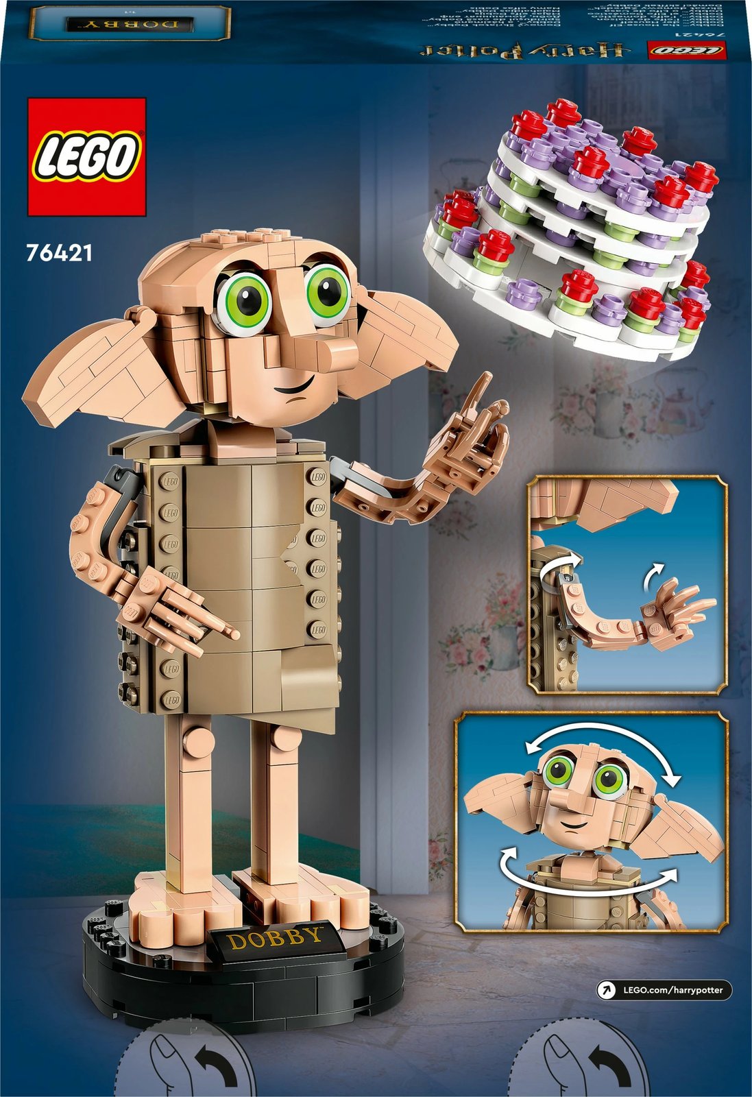 Set ndërtimi LEGO Harry Potter Dobby, 403 pjesë, shumëngjyrësh
