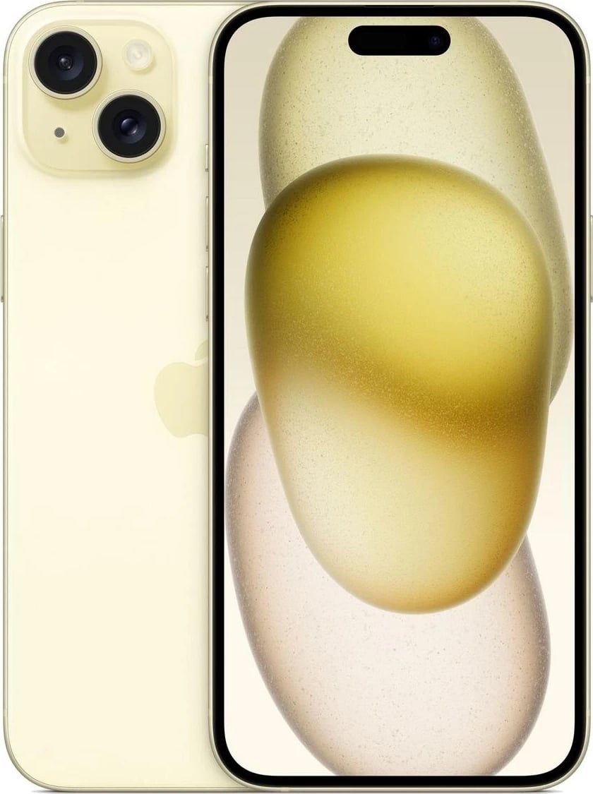 Apple iPhone 15 Plus, 6.7", 128GB, i verdhë