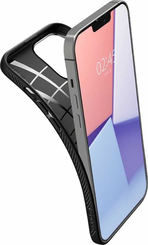 Mbështjellës Spigen Liquid Air për iPhone 13 Pro, Matte Black