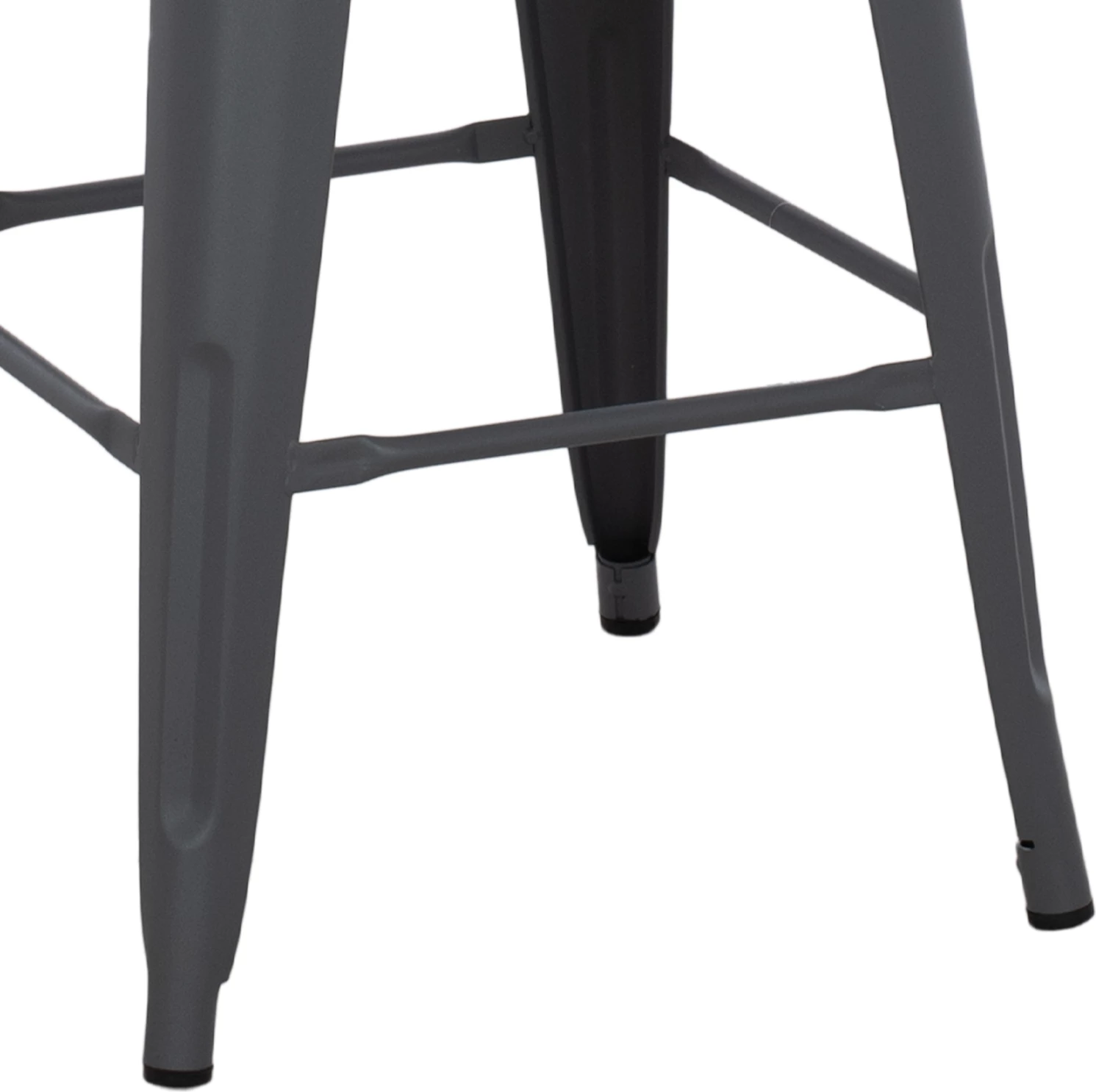 Karrige për bar mesatare MELITA-PRO FH8573.50 metalike ngjyrë gri 43x43x67 cm