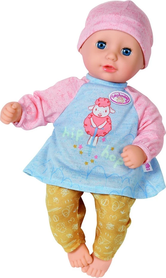 Rroba për kukull Baby Annabell 36 cm, Zapf, set ngjyrë blu, rozë, kafe, e bardhë